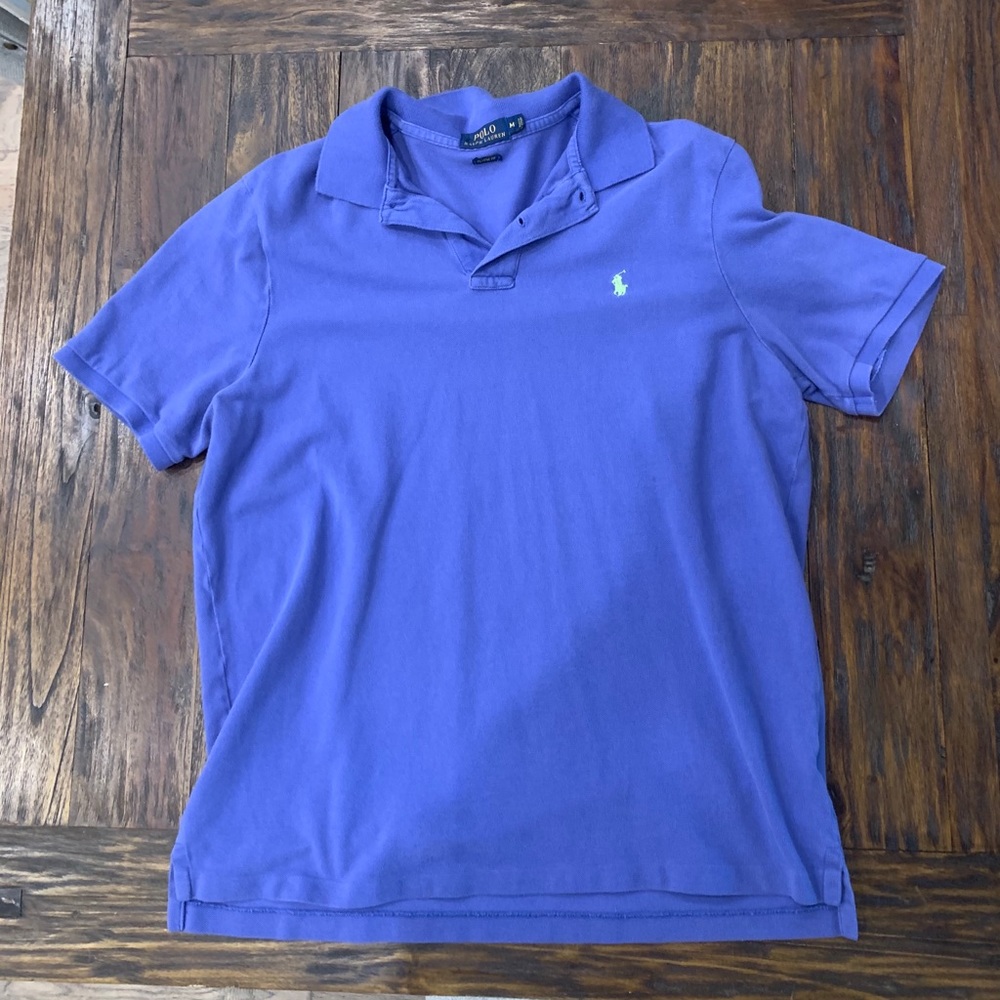 purple polo ralph lauren classic fit short sleeve.